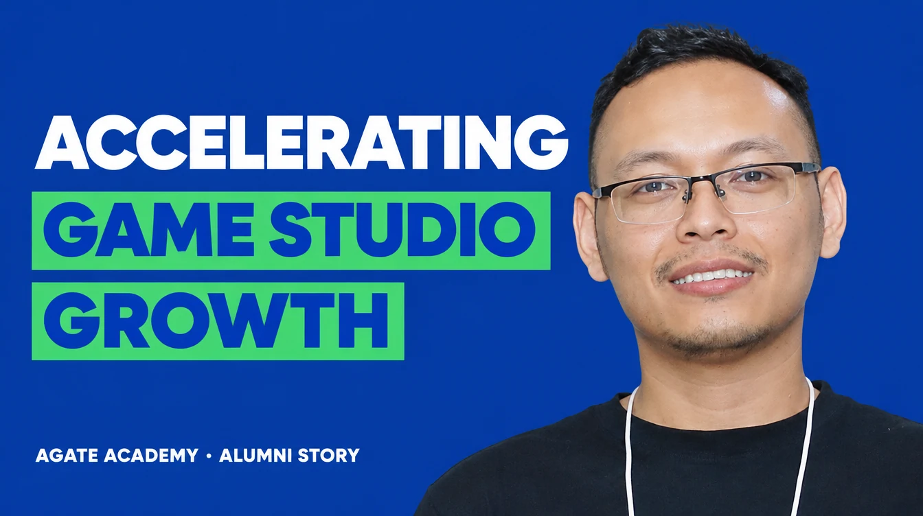 Danendra Arya Nugraha — Accelerating game studio growth. Accelerated his studio growth and business readiness through Agate Academy incubation.